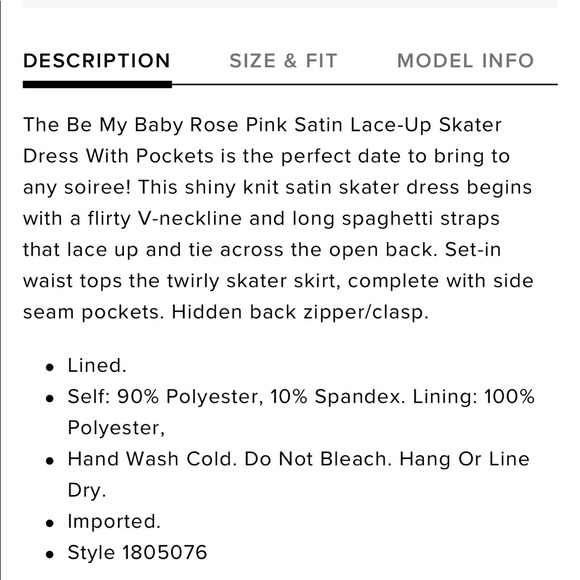 Lulu’s Lace Up Back Skater Dress - Picture 3 of 3